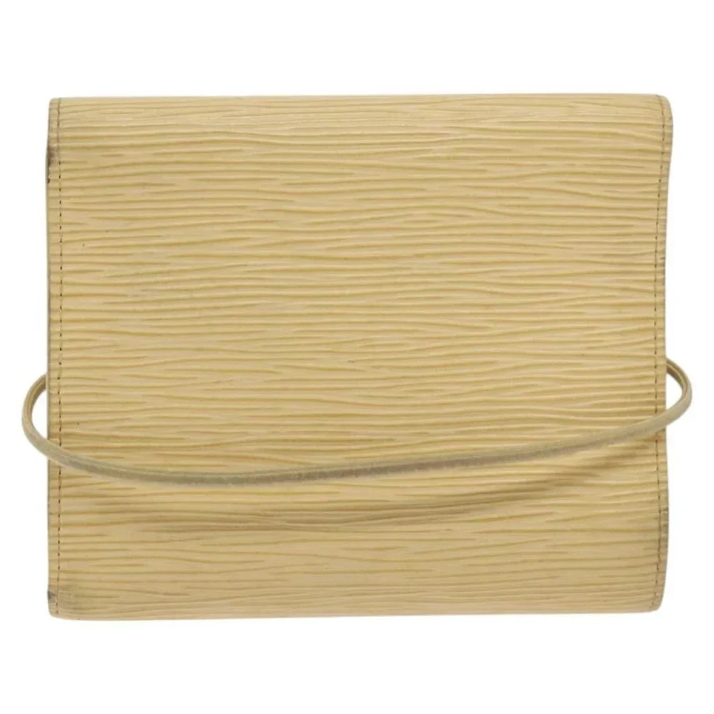 LOUIS VUITTON Epi Porte Monnaie Elastic Wallet Vanilla M6366A LV Auth 130577 - Picture 10 of 16
